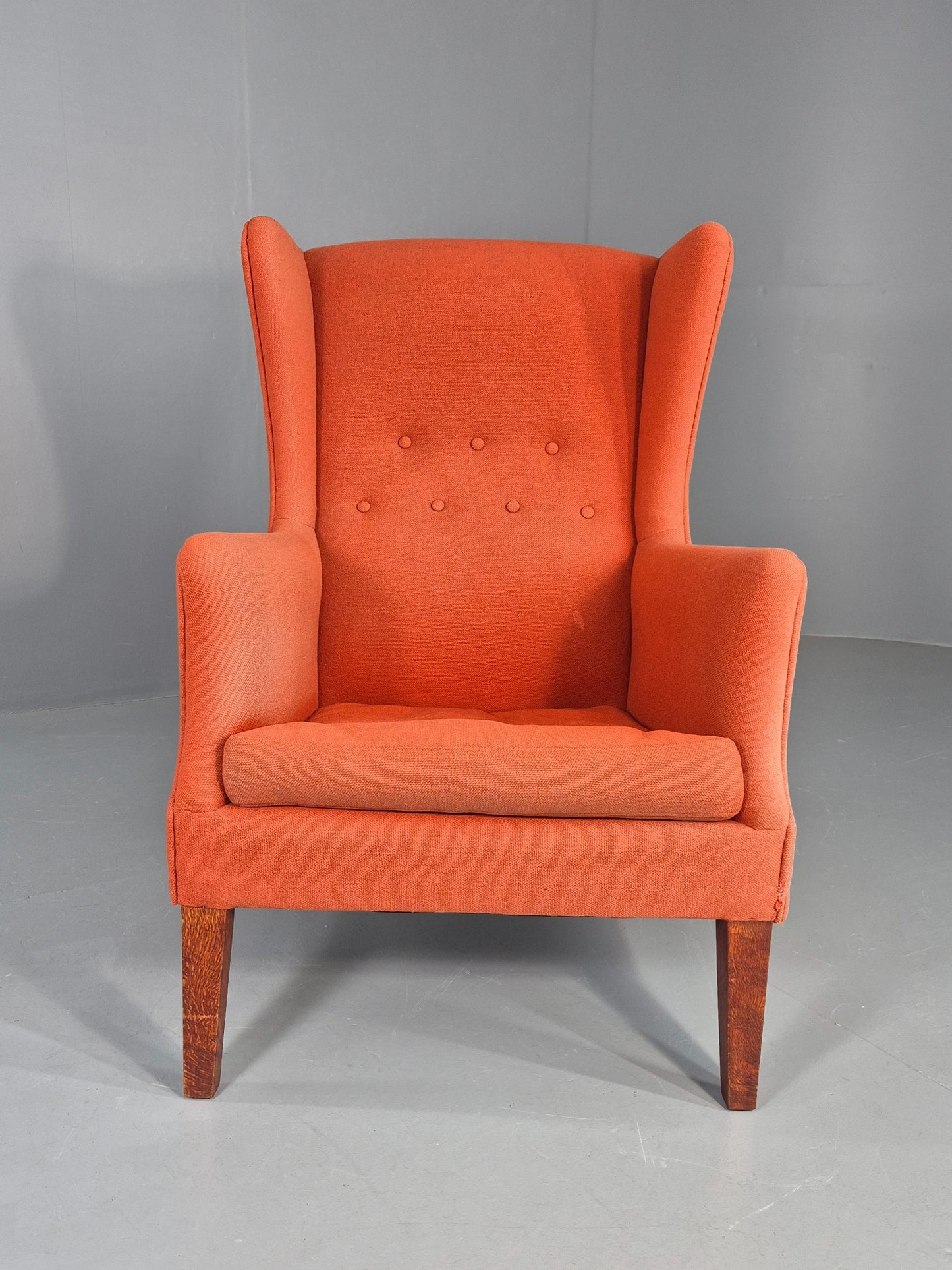 Vintage Midcentury Wing Back Armchair Danish Design 1960s Retro EB12115