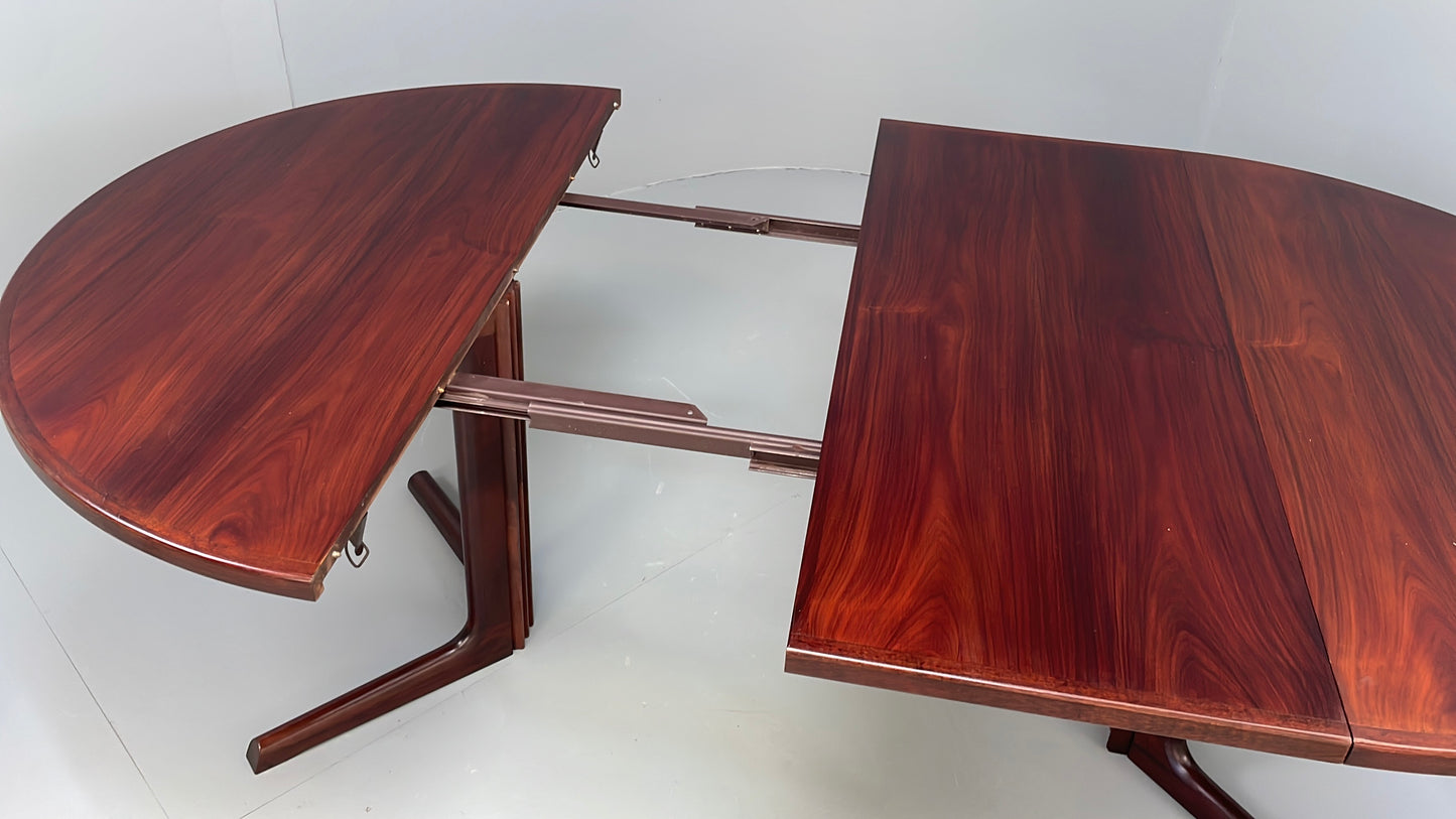 Vintage Dining Table Extending By Gudme Møbelfabrik Danish Mid Century EB12811