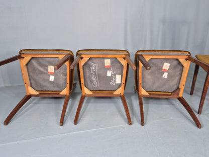 6 Vintage G Plan Dining Chairs Teak Frames 1980s Retro Mid Century EB12832
