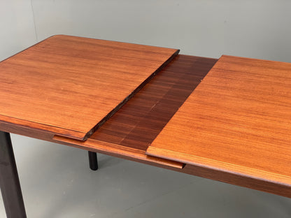 Vintage Walnut Dining Table Extending Mid Century 1960s Sprung Retro EB12291
