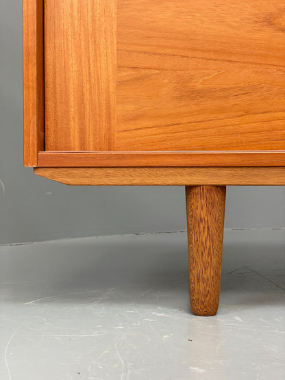 Vintage Teak Sideboard Domino Møbler Danish 1970s Retro Shelving EB12086