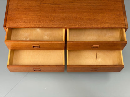 Vintage Drawers Teak 1970s Danish Mid Century Retro TV Unit EB12610