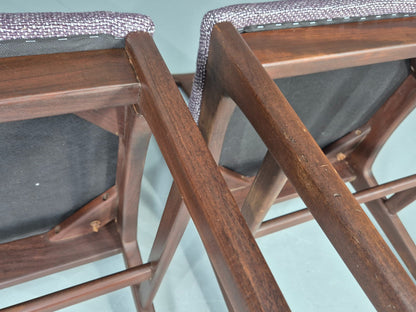2 Vintage Teak Dining Chairs A Younger J Herbert Design 1970s New Seats EB11768
