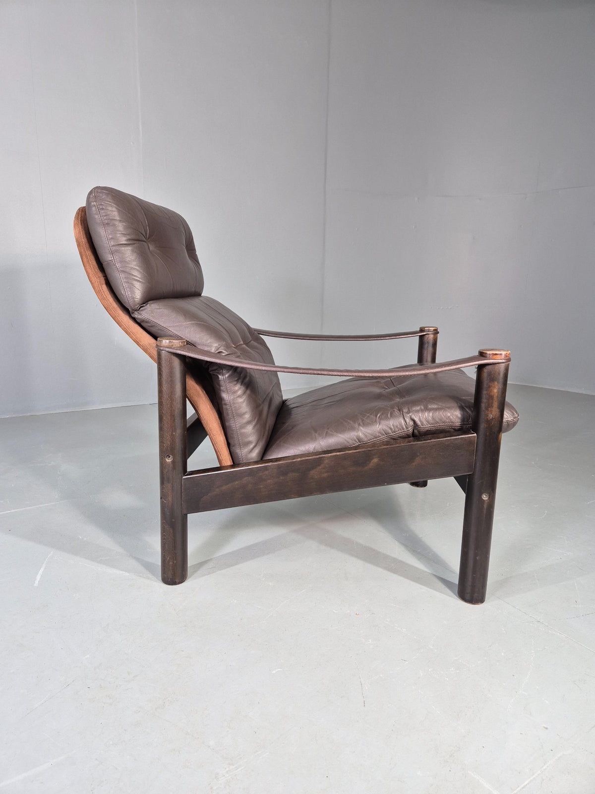 Vintage Danish Design Lounge Chair Gehl and Nissen for Jeki 1970s Retro EB13136