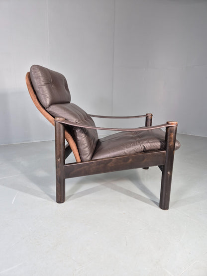 Vintage Danish Design Lounge Chair Gehl and Nissen for Jeki 1970s Retro EB13136