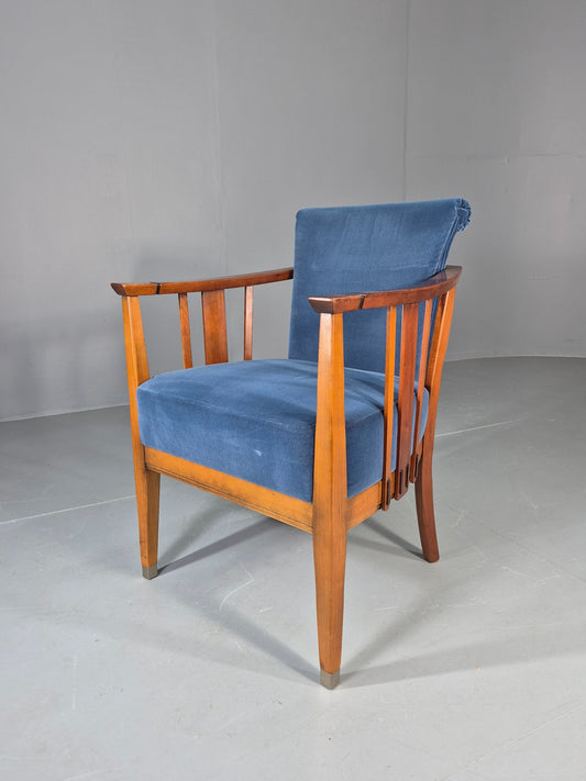 Vintage Jugendstil Styled Armchair Dutch Design Modern Build 1980s Retro Eb13018