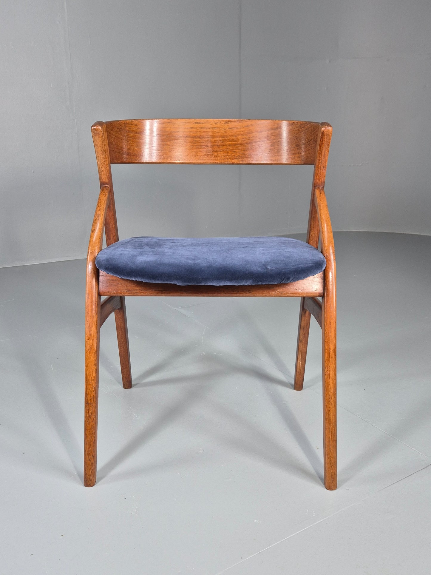 Vintage Teak Dining Chair Mid Century Design Dyrlund New Upholstery  EB12481