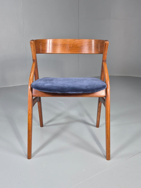 Vintage Teak Dining Chair Mid Century Design Dyrlund New Upholstery  EB12481