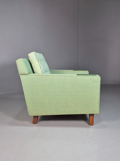 Vintage Mid Century Lounge Chair 1960s SwedishDux Green Retro EB07716