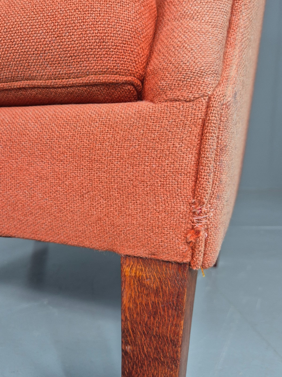 Vintage Midcentury Wing Back Armchair Danish Design 1960s Retro EB12115