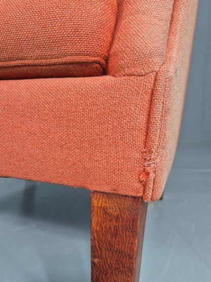 Vintage Midcentury Wing Back Armchair Danish Design 1960s Retro EB12115