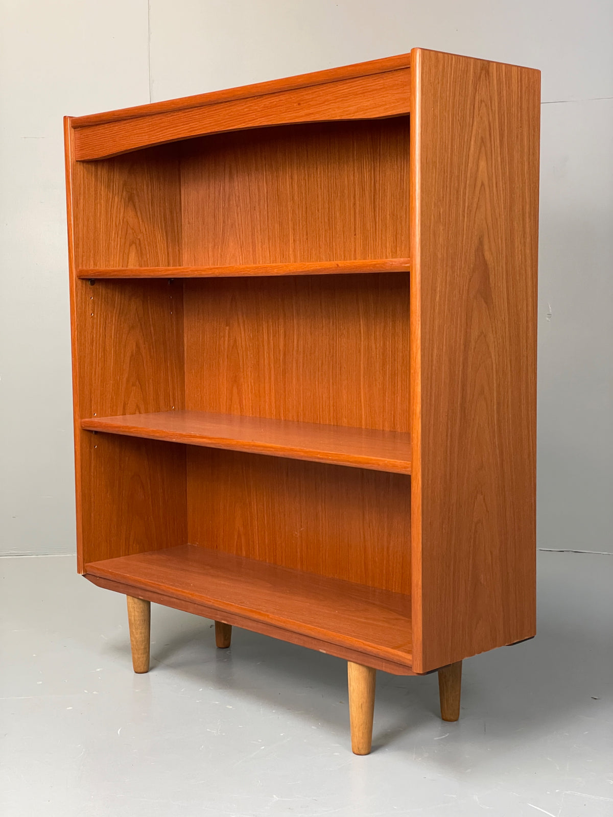 Vintage 1970s Teak Bookcase Retro Mid Century Adjustable Shelving EB12974