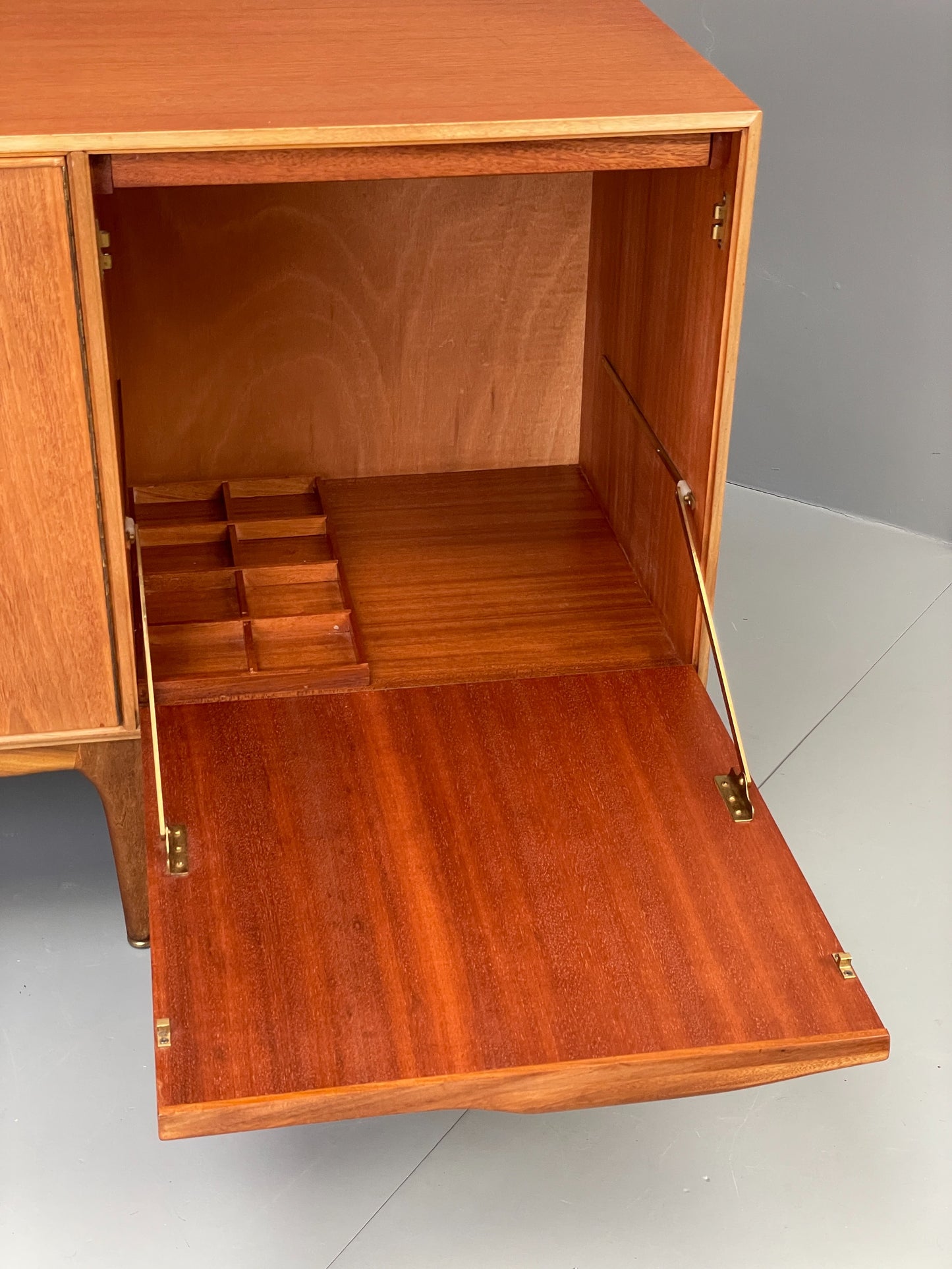 Vintage Teak Sideboard McIntosh 1960s Mid Century Drawers Shelves EB12876