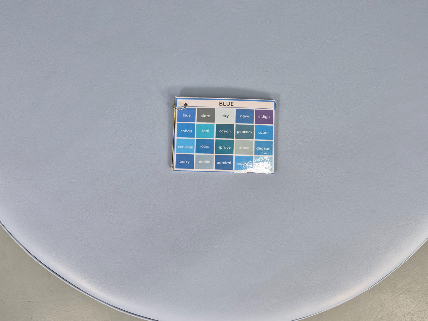 Cube Spaces Round Oversize Ottoman Footstool Leather EB12250