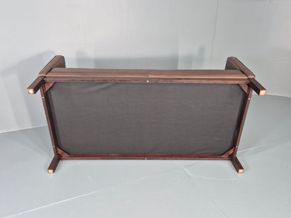 Vintage 2 Seater Sofa Mogens Hansen Brown Leather 80s Retro Mid Century EB12384