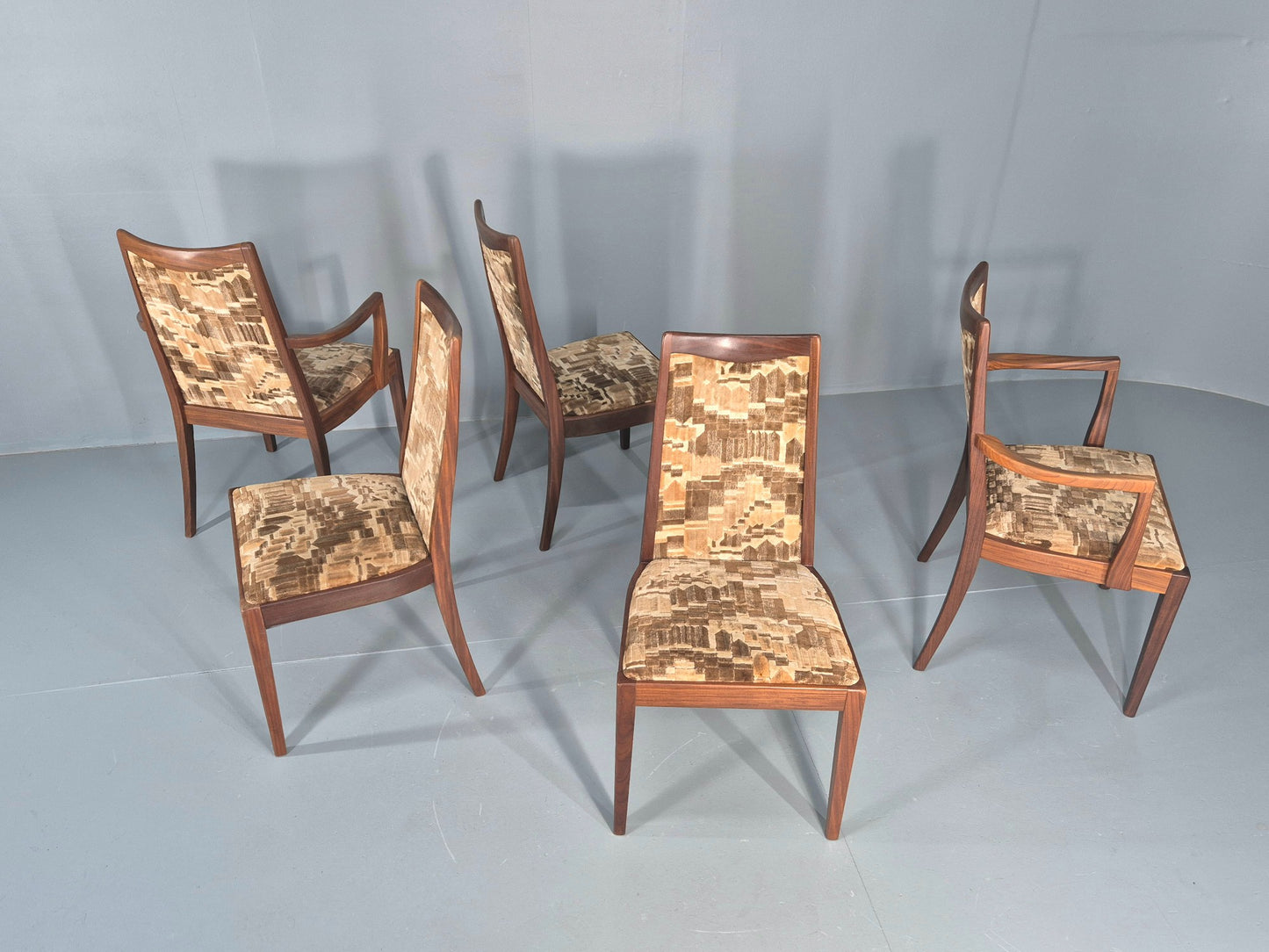 5 Vintage G plan Dining Chairs 1970s Fresco Original Upholstery Retro  EB12182