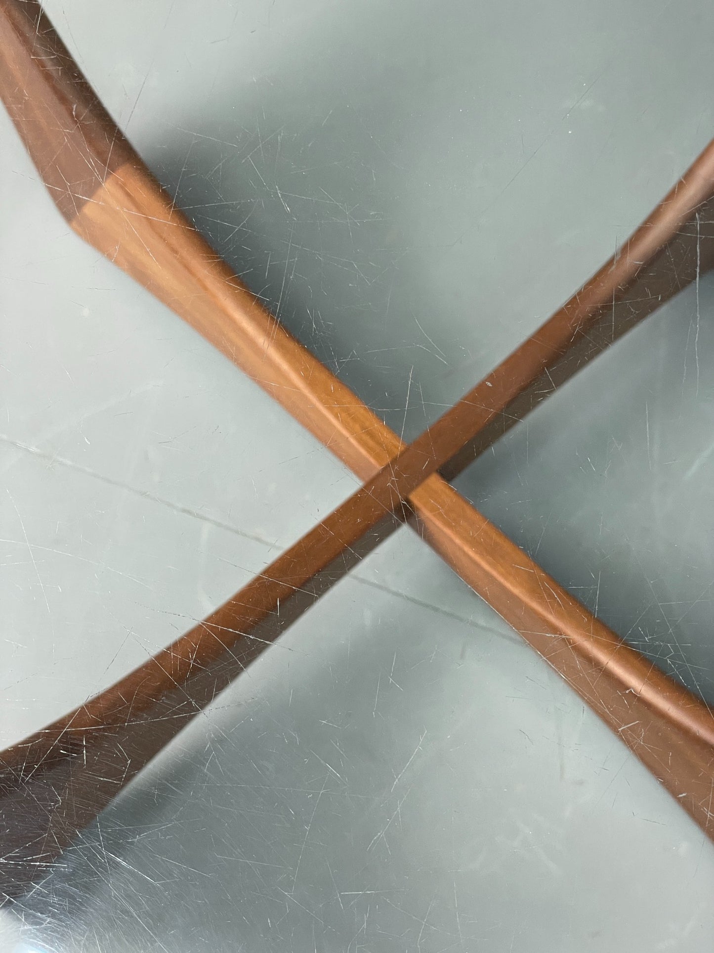 G Plan Astro Coffee Table Round Teak 1960s Mid Century Vintage Glass Top EB12073