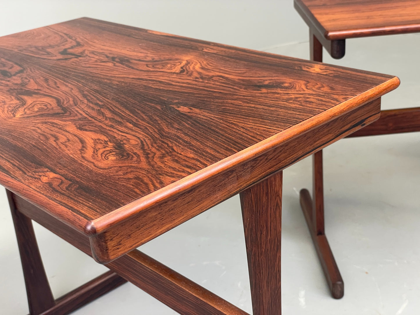 Vintage Danish Nesting Tables By Kai Kristiansen Mid Century 1960s EB12353