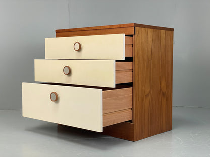 Vintage Chest Of Drawers By Uniflex Retro 1970s Teak Off White EB12196