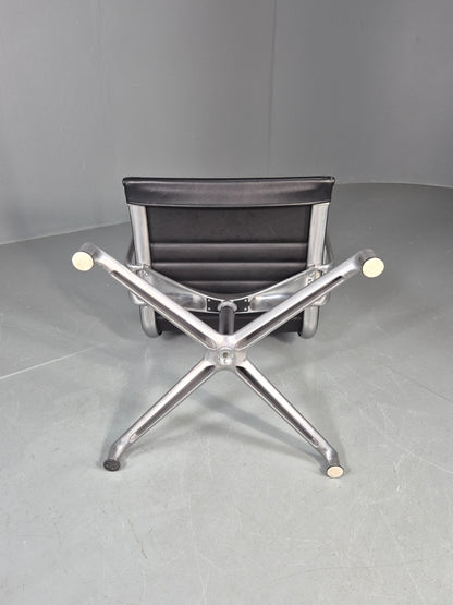Vintage ICF Eames Style Office Chair Leather and Aluminium EB12243