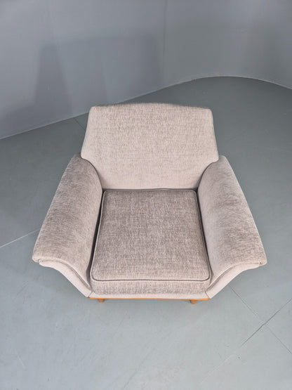 Vintage Mid Century Lounge Chair New Upholstery Swedish 1960s Design EB11108
