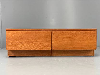 Vintage Teak Sideboard Unit Chest of Drawers By Beaver & Tapley 1980s Retro EB12825