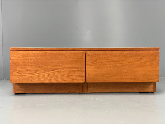 Vintage Teak Sideboard Unit Chest of Drawers By Beaver & Tapley 1980s Retro EB12825