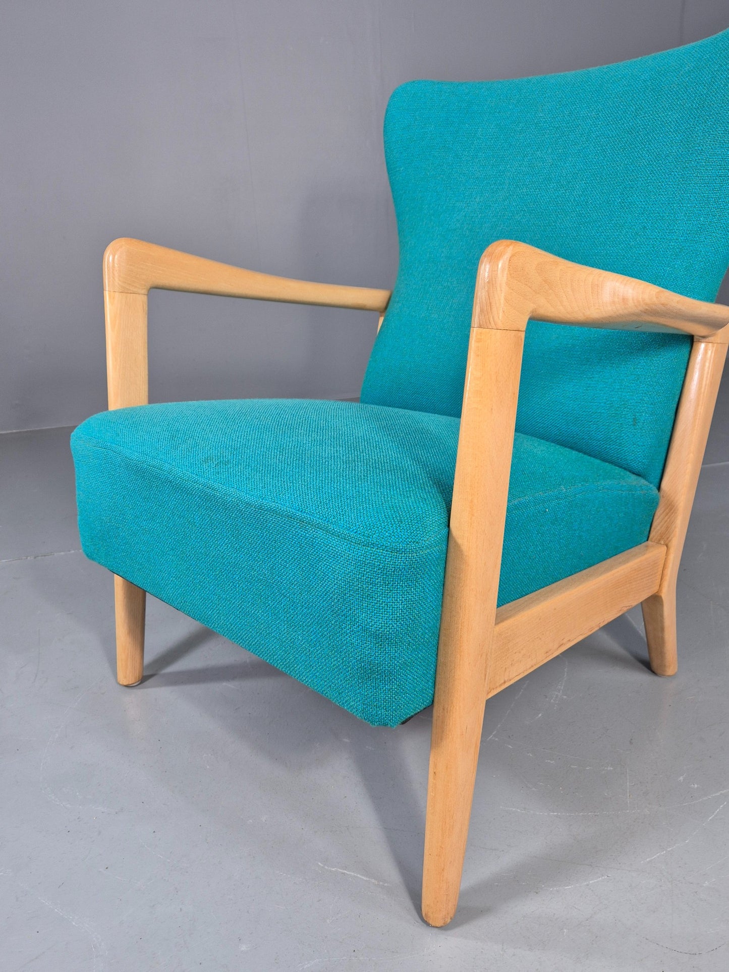 Vintage Mid Century Fritz Hansen Lounge Chair Soren Hansen Design 1940s  EB12108