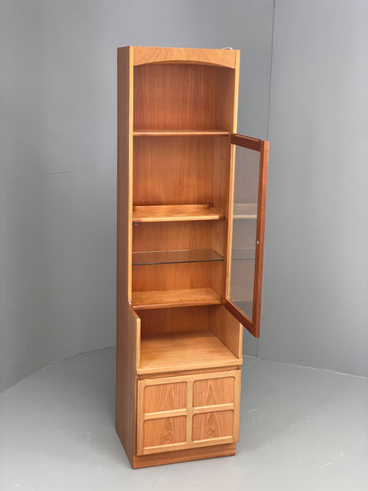Vintage Nathan Teak Unit Glazed Display Shelving Retro 1970s Squares EB12897