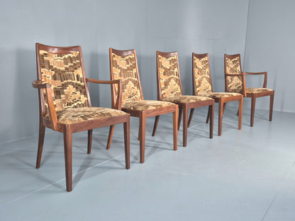 5 Vintage G plan Dining Chairs 1970s Fresco Original Upholstery Retro  EB12182