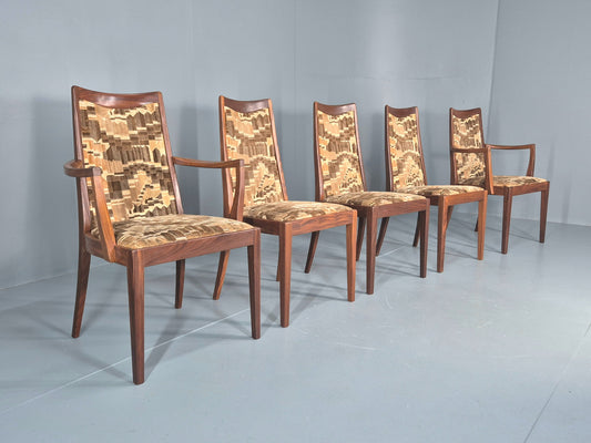 5 Vintage G plan Dining Chairs 1970s Fresco Original Upholstery Retro  EB12182