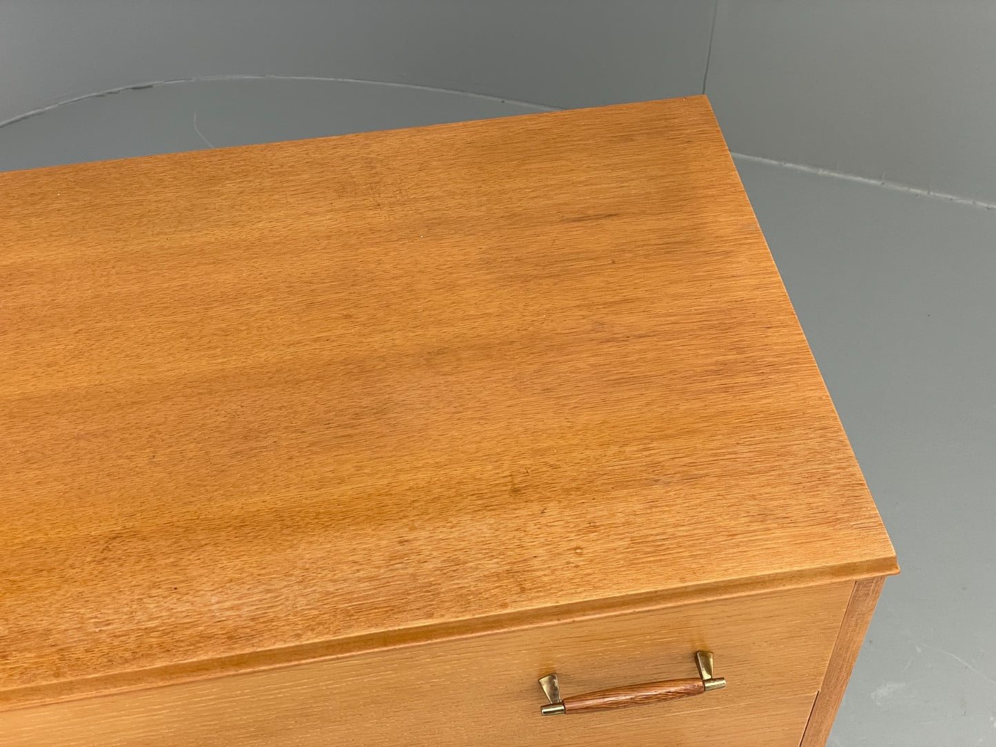 Vintage Chest Of Drawers By Lebus 1960s Oak Veneer Retro Mid Century EB12199