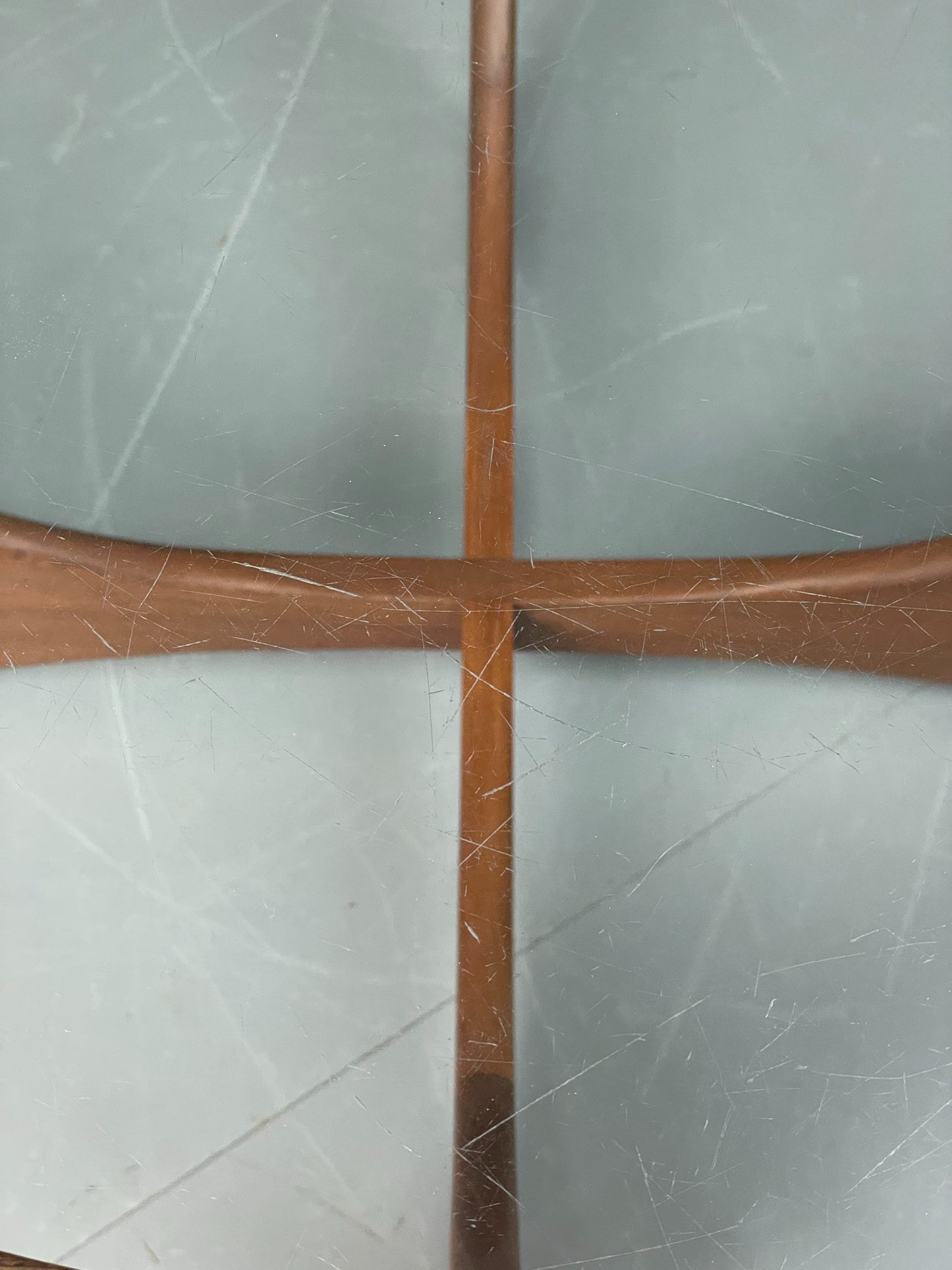 G Plan Astro Coffee Table Round Teak 1960s Mid Century Vintage Glass Top EB12073