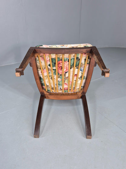 Vintage Parker Knoll Armchair in Floral Cotton Print 1950s Retro EB12536