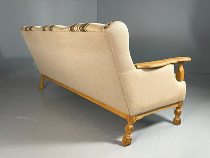 Vintage 3 seater Mid Century Sofa Danish 1970s Kjaernaulf Style Retro EB06713