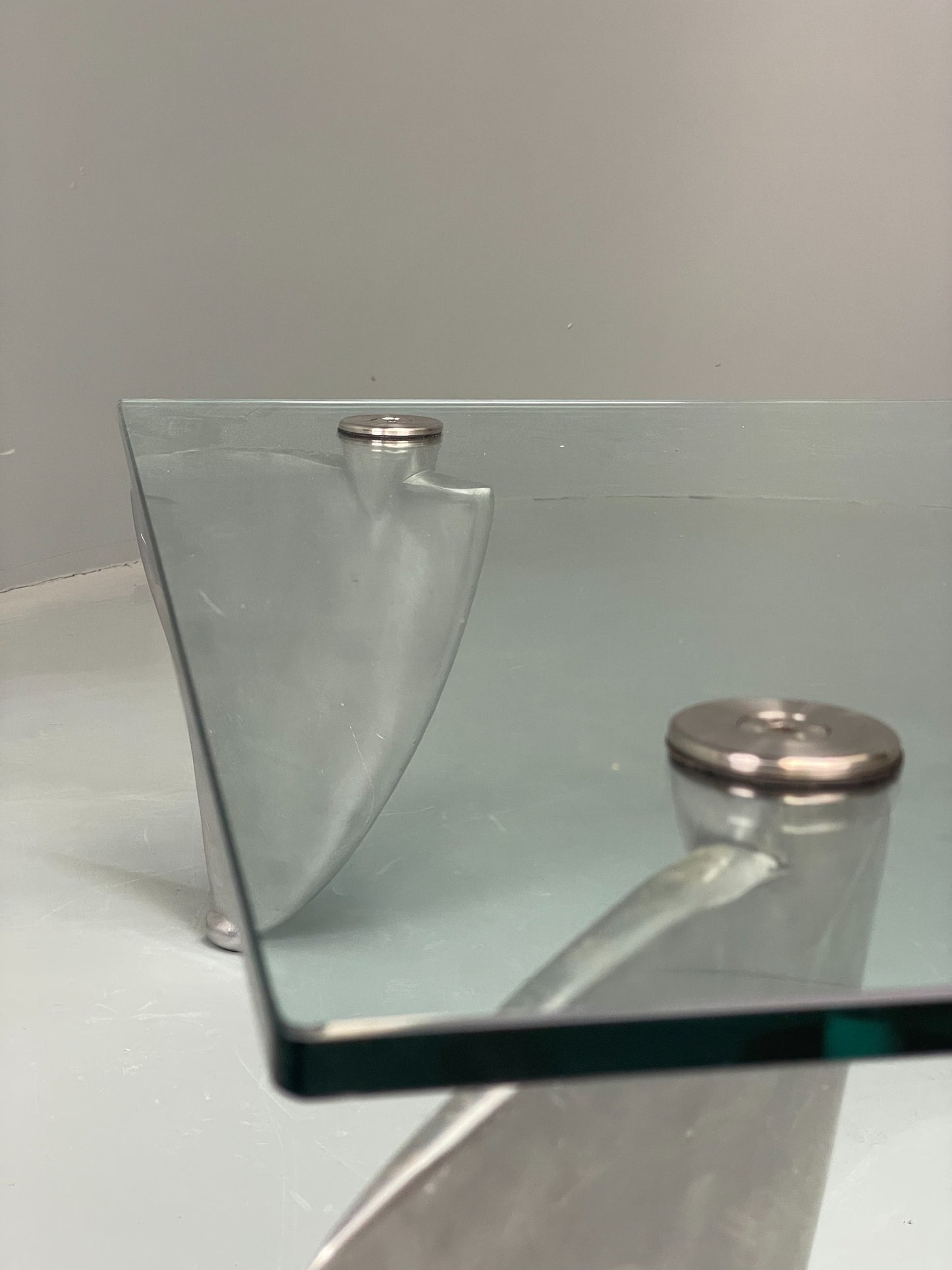 Vintage Coffee Table Designer Matthew Hilton Post Modern Aluminium Legs EB12520