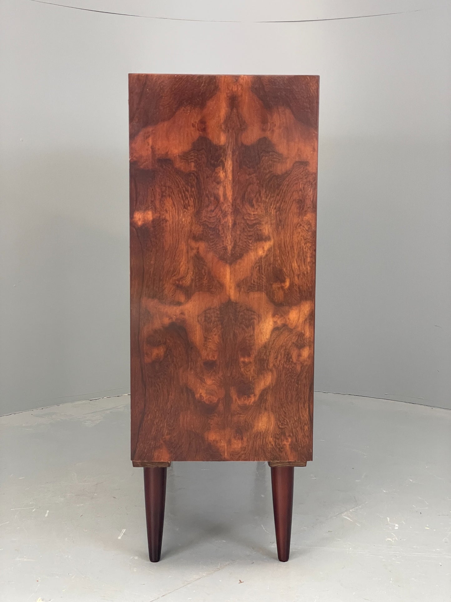Vintage 1970s Danish Bookcase Darkwood Retro Adjustable Shelving EB12337
