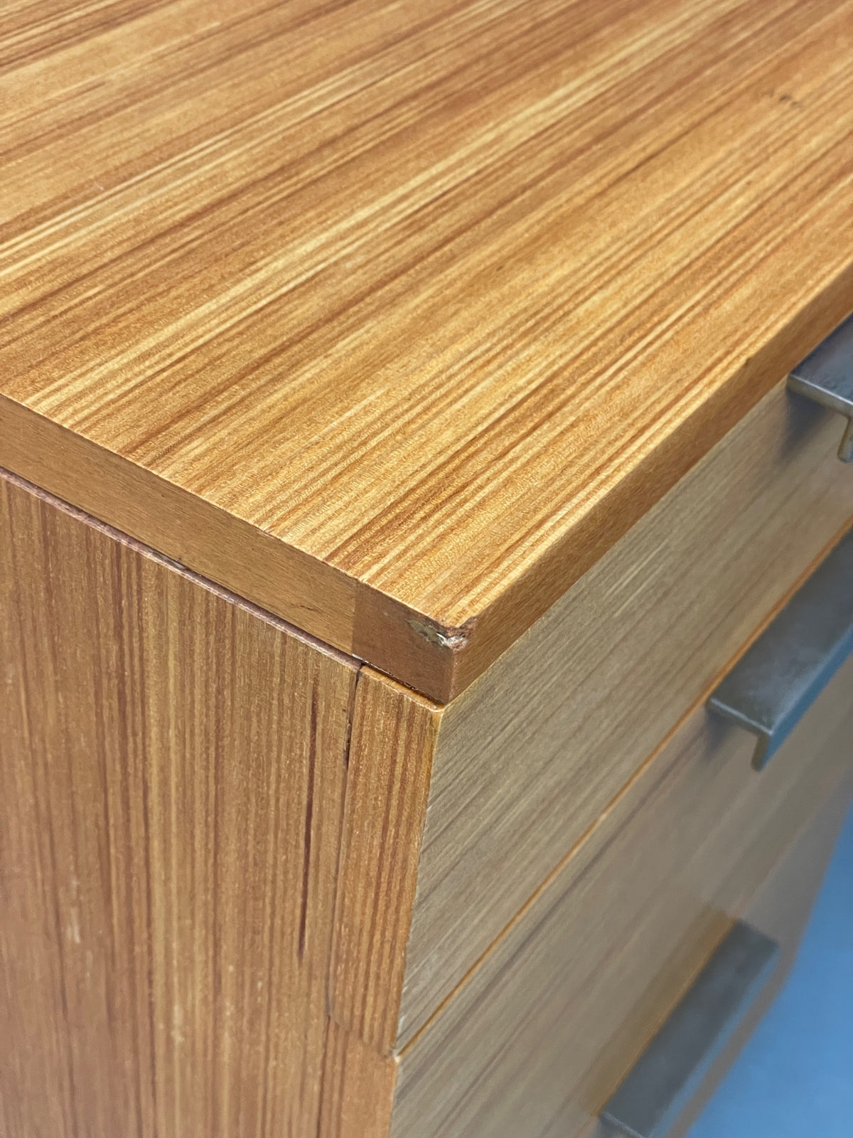 Vintage Desk Stag Fineline Birch Ply Aluminium Retro Mid Century EB13104