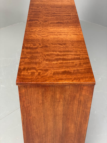 Vintage 1960s Glazed Bookcase Walnut Mid Century Retro Adjustable EB12220