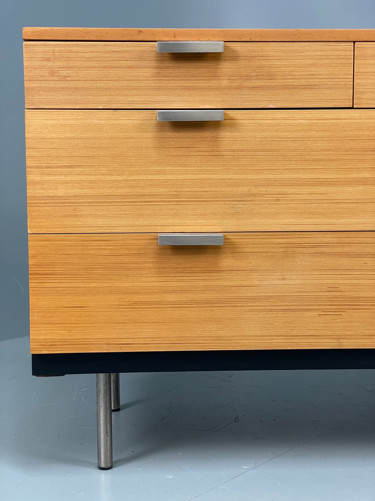 Vintage Chest Of Drawers Stag Fineline Birch Aluminium Retro Mid Century EB12967