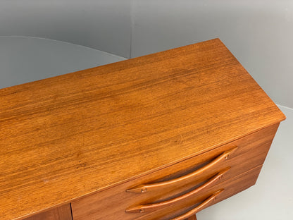 Vintage Beautility Teak Sideboard Mid Century 1960s Retro Drawers EB12934