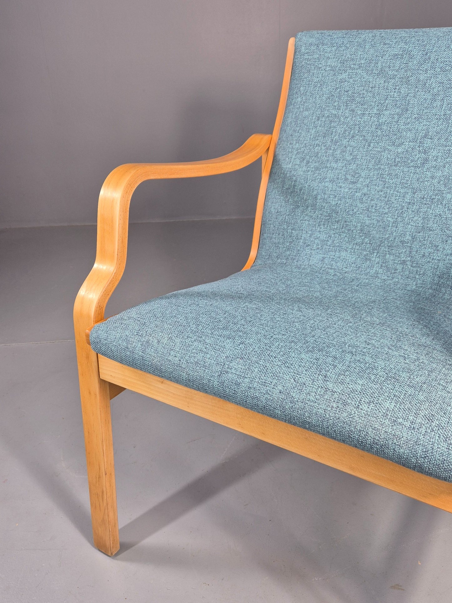 Vintage Danish Bentwood lounge chair fasterup New Upholstery Retro 1970s EB12001