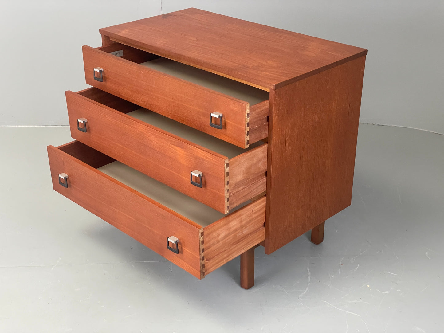 Vintage Chest of Drawers By Symbol 1970s Teak Retro Mid Century EB12201