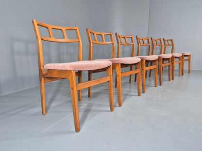 6 Vintage Teak Dining Chairs 1970s Retro D Scan Brand New Upholstery EB12160
