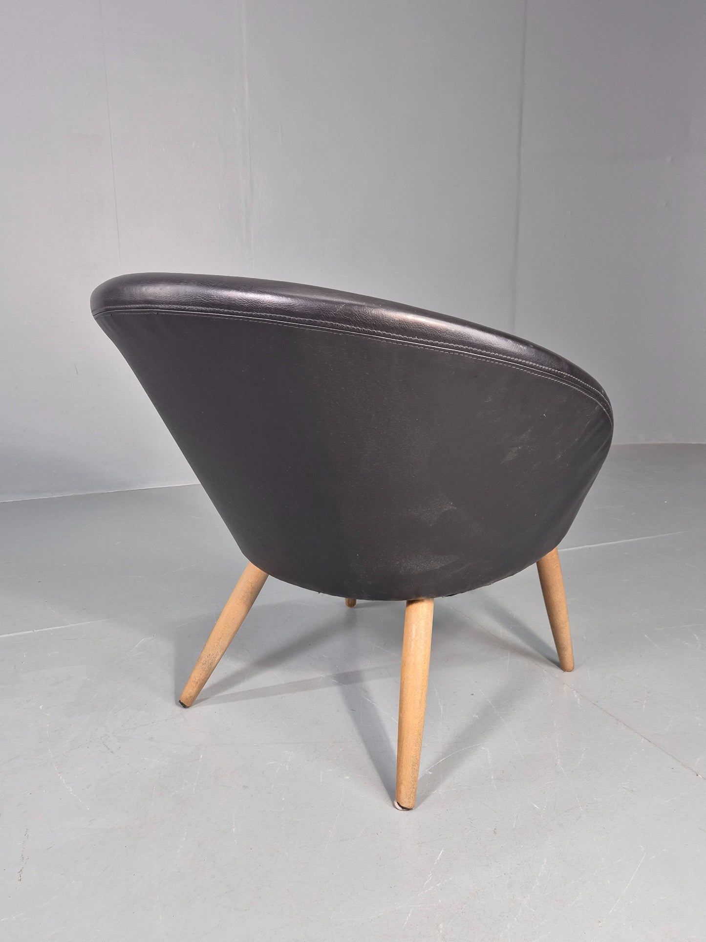 Vintage Mid Cenbtury Danish Tub Chair Ditzel Style 1960s Retro EB12105