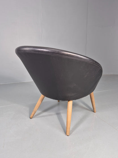 Vintage Mid Cenbtury Danish Tub Chair Ditzel Style 1960s Retro EB12105