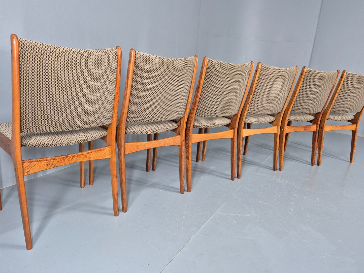 6 Vintage Uldum Danish Dining Chairs 1970s Retro Mid Century Rosewood EB11942