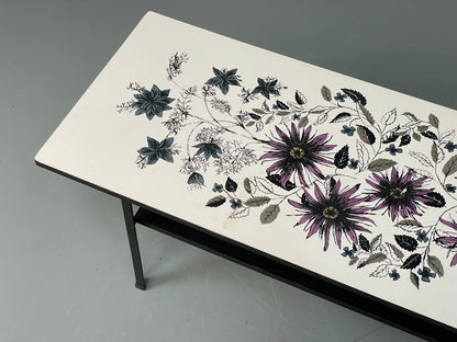 Vintage Habitat Coffee Table 1960s John Piper Design Floral Retro EB12083