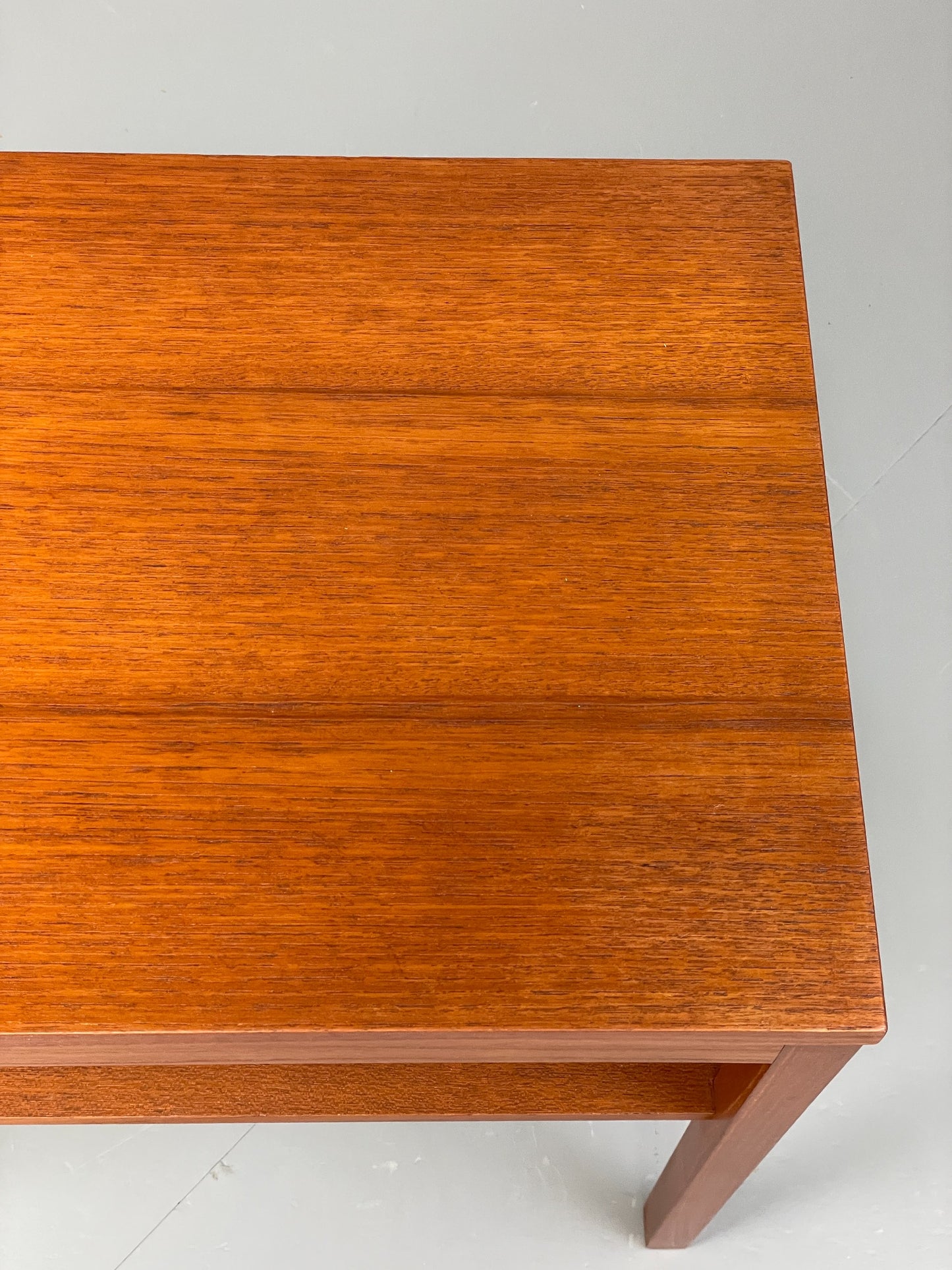 Vintage Side Table Teak 1960s Danish Mid Century Retro Magazine Shelf EB12810