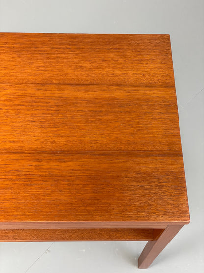 Vintage Side Table Teak 1960s Danish Mid Century Retro Magazine Shelf EB12810